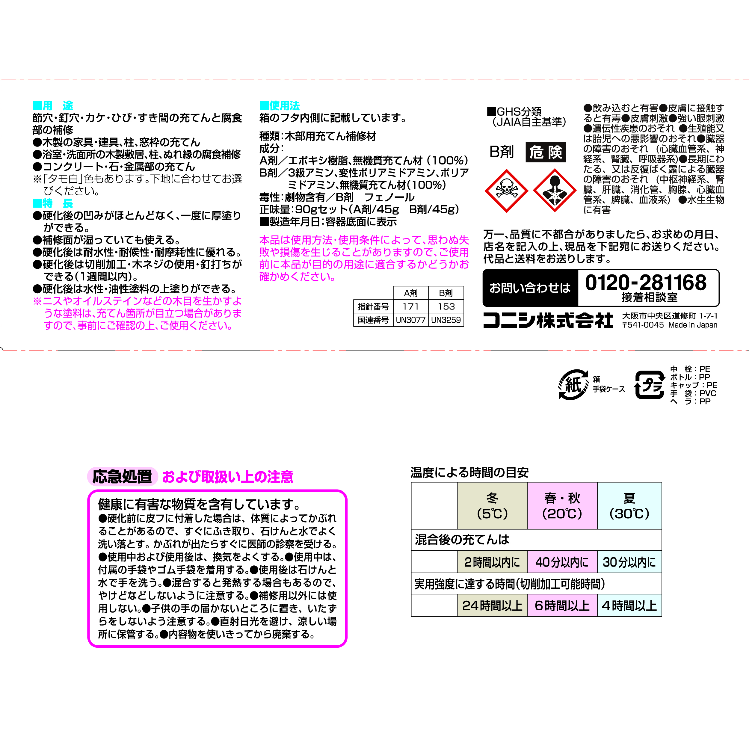 ボンド ウッドエポキシ｜ボンド商品情報｜コニシ株式会社